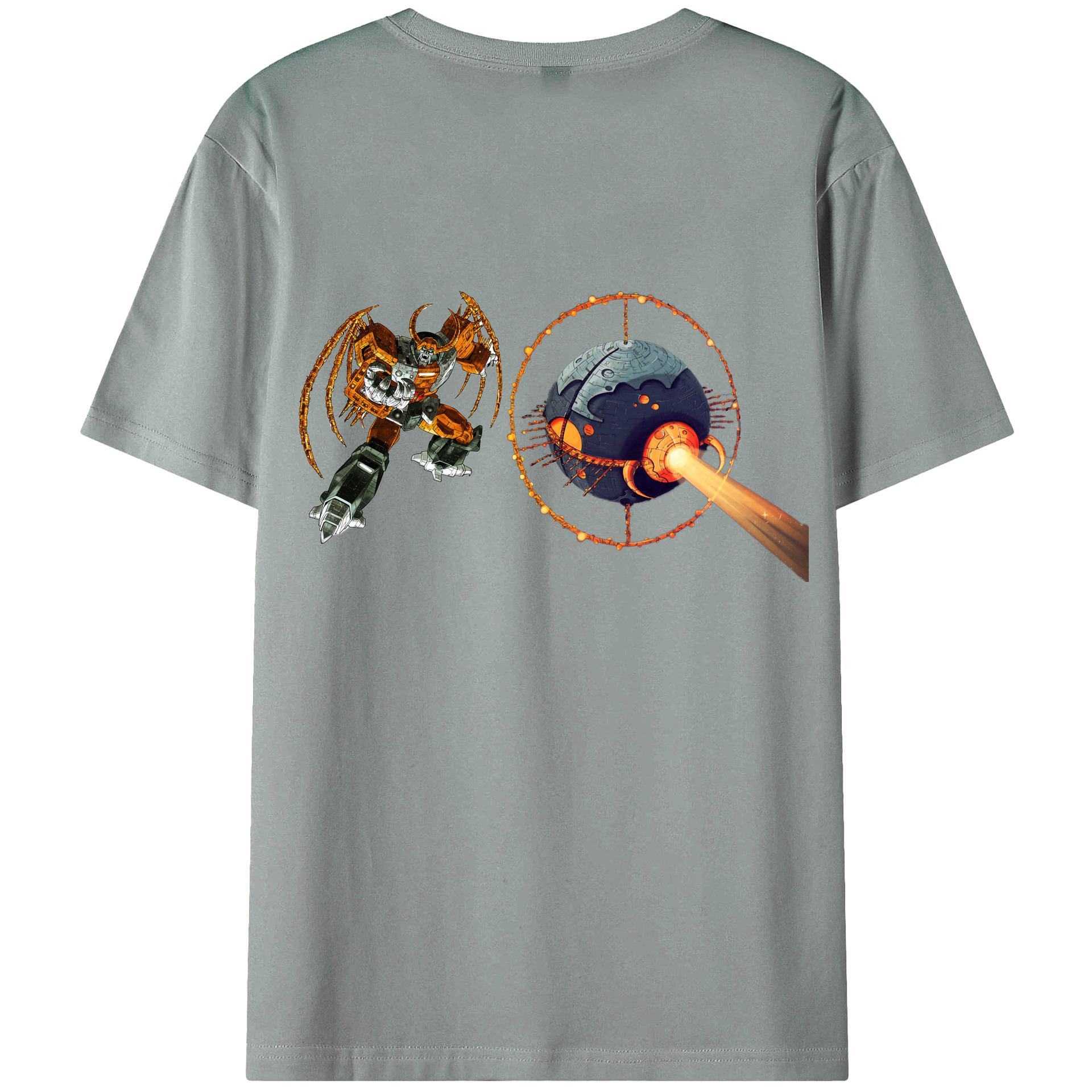 （画像用）  綿100％ メンズ半袖Tシャツ（バックプリント） 通気性